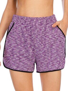 BlevonH 2-in-1 Yoga Workout Running Shorts with Pockets - 3XL